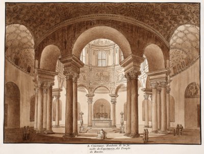 Santa Costanza. The Family Tomb of Constantine, Called the Temple of Bacchus, 1833 by Agostino Tofanelli